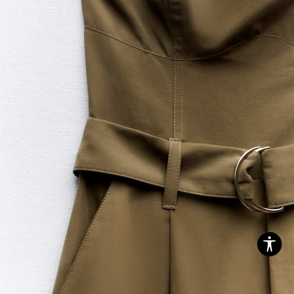 ZARA - Olive Jumpsuit | Worn once, new! - Picture 3 of 5